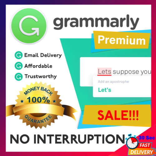 Grammarly Premium Account Lifetime