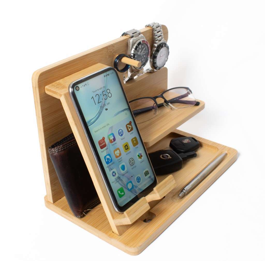 Bamboo Phone Docking Station