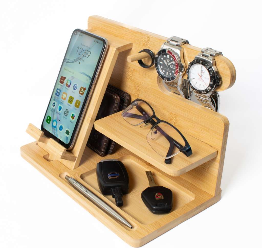 Bamboo Phone Docking Station