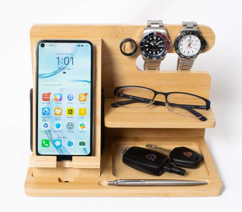 Bamboo Phone Docking Station