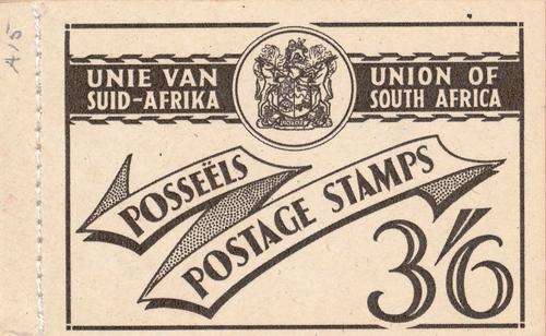 SA UNION - 3/6 BOOKLET (Mint/As New) - 1951 - Nr. 21 - CAT VALUE = R 170.00!! - See Details Below