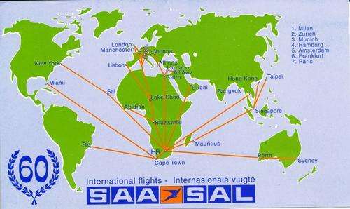RSA - 60 YEARS - AFRICA FLIGHTS - SAA/SAL - SPECIAL EDITION SET - READ BELOW