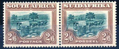 SA UNION - 1927 LONDON PICTORIALS - 2/6d SACC37 FINE LMMINT PAIR. C/V R 2,000.00!! - VIEW BELOW
