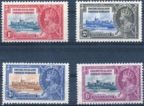 BECHUANALAND - 1935 - KGV - SILVER JUBILEE SET - HINGED MINT - CV = R 265.00!! - VIEW BELOW