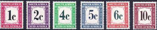 SA UNION - 1961 - FULL SET POSTAL DUES - VERY LIGHTLY HINGED - CV = R 270.00 - (VC)