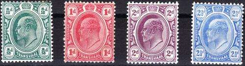 TRANSVAAL - 1905 - SG273-276 - HINGED MINT- CV = R 480.00 - READ BELOW - (VC)
