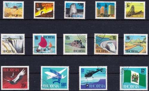 RHODESIA - FINE USED SET TO $2.00 - CAT VALUE = R 274.00 - VIEW BELOW (RHOD)