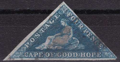 COGH - 4d BLUE TRIANGLE - SACC15a - FINE USED - CAT VAL = R 1,200.00 - VIEW BELOW