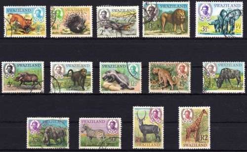 SWAZILAND - 1969 - DEFINITIVES - CAT VAL = APPROX R 500.00 - FINE USED - VIEW BELOW