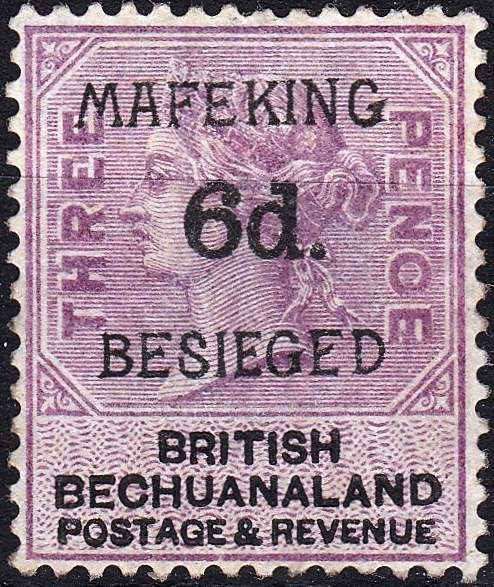 MAFEKING SIEGE - BECUANALAND OVERPRINT - SACC8 - UNMOUNTED - CAT VALUE = R 8,500.00 - READ BELOW (M)