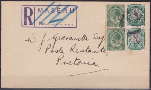 SA UNION - COVER WITH 2 SETS COIL STAMPS - SCARCE - READ BELOW (SAU)