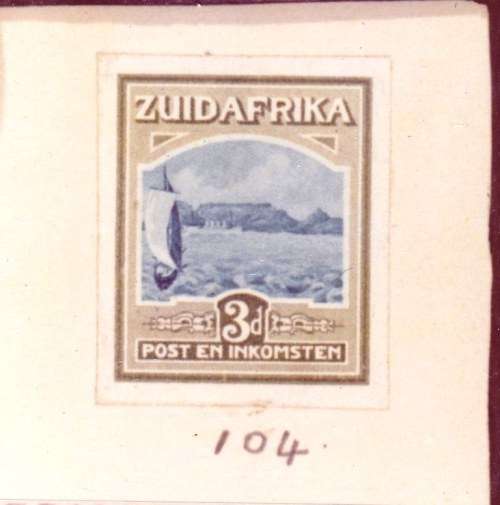 SA UNION - NUMBERED PHOTO COPY OF ARCHIVAL PLATE PROOF - 3d. (OFFICIALLY LIMITED ISSUE) - (X)