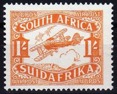 SA UNION - 1929 - 2nd AIR MAIL ISSUE - 1 SHILLING - VFMINT - SACC41 - CV = R 700.00 - VIEW BELOW (X)