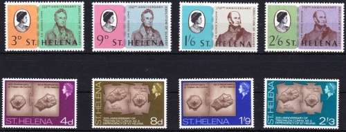 ST HELENA - 1968 - TWO MOUNTED MINT (LIGHT HINGE MARK) - QE2 SETS - VIEW BELOW - (STH)