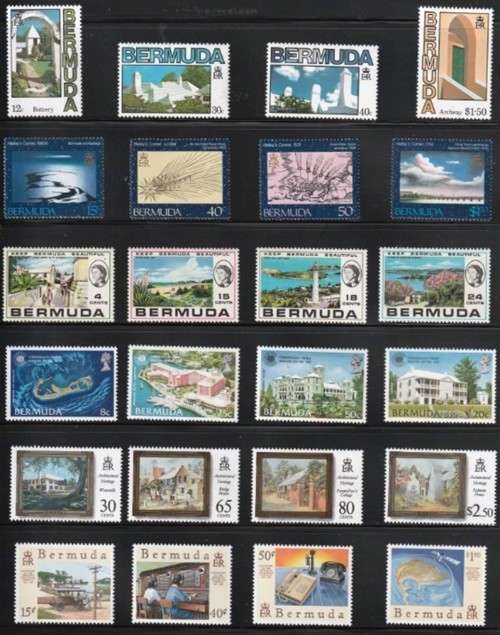 BERMUDA - MASSIVE COLLECTION - 1971 TO 2000 - 24 UNMOUNTED SETS!! - CV  R 3,100.00  VIEW BELOW