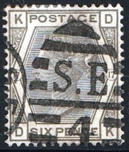 GB - 1880 - QUEEN VICTORIA - 6 PENCE - FINE USED - PLATE 17 - SG 147 - CV  R 3,820.00 - VIEW BELOW