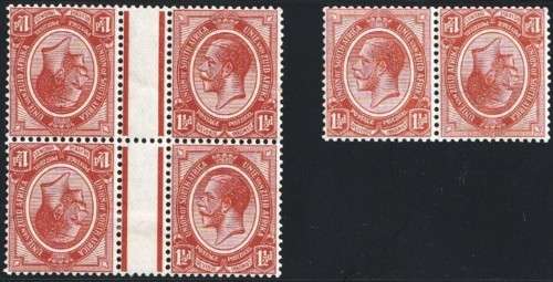 UNION OF SOUTH AFRICA - KINGS HEADS - TETE BECHE - SACC 4b and 4g - CV  R 2,490.00 - READ BELOW