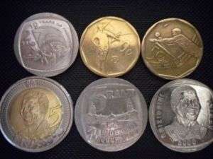 6 collectible coins in one set.. Inauguration, 90th Birthday, 2000 smiley, Freedom, soccer, cricket.