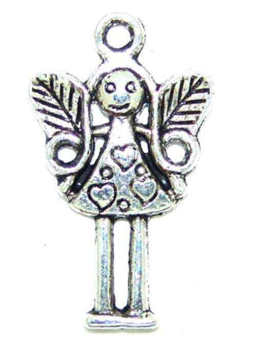 Fairy Charm / Pendant - Nickel (1pc)