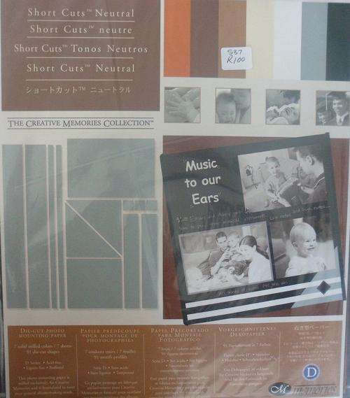 Scrapbooking - Die-Cut Shapes Creative Memories Collection  - Acid Free