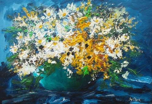 Crazy Wednesday Special... "Weeds Perhaps" Acrylic Painting 28cm x 21cm