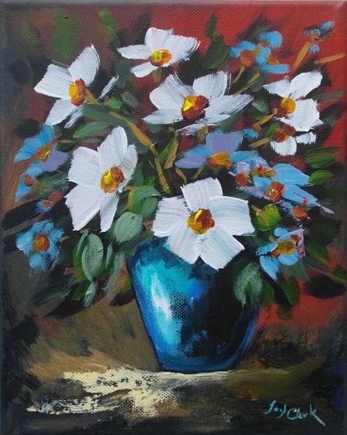 Crazy Wednesday Special... "Daisies" Acrylic Painting 20cm x 25cm