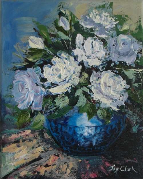 Crazy Wednesday Special... "Daisies in Vase" Acrylic Painting 20cm x 28cm