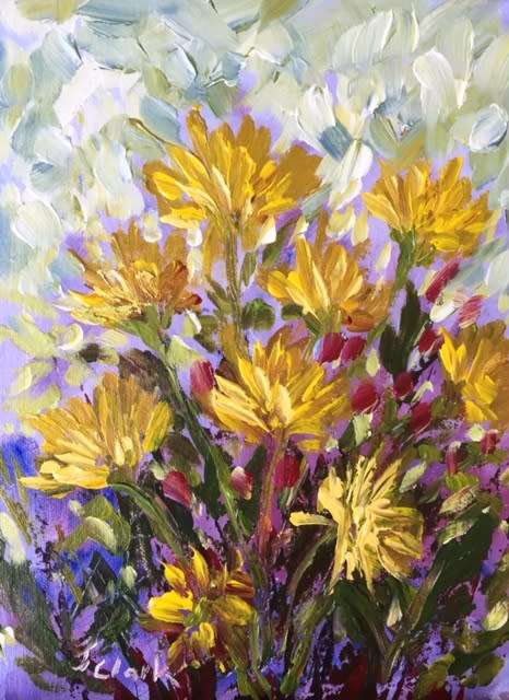 "Roses" Original Painting by S.A. Artist, Joy Clark