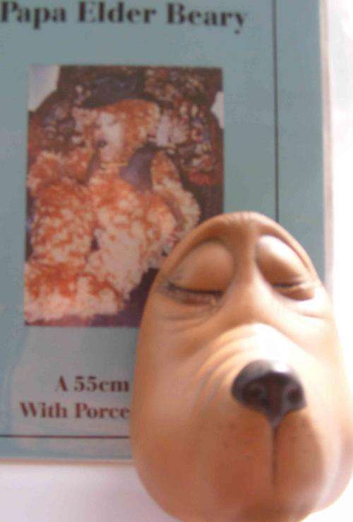 Bear Pattern with Porcelain Face "Papa Elder Beary"