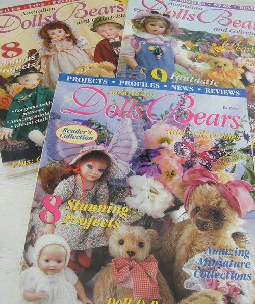 BEAR MAKING : Dolls & Bears magazines 3x - BearJoy999