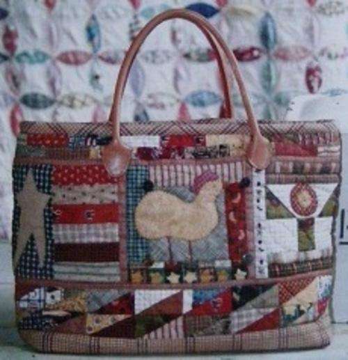 " Applique Country Tote Bag" Patchwork Bag OP Pattern joy999