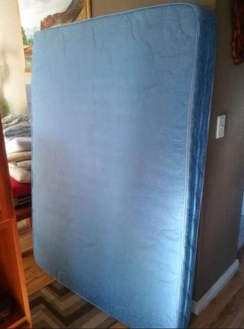 Double bed base and mattress