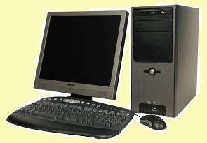 Mecer computer with LCD