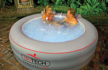 Portable Jacuzzi (blow up type) with motor/heater