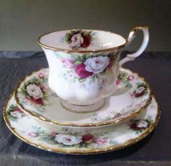 Royal Albert - "Celebration" trios in very good condition
