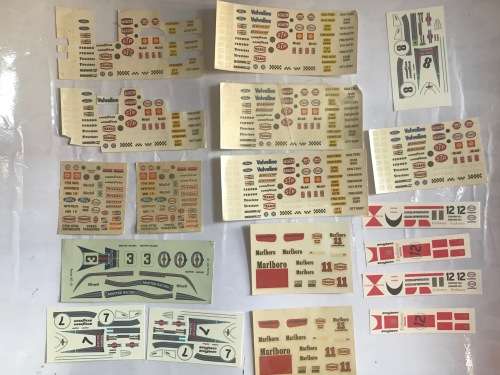 Scalextric Waterslide decals