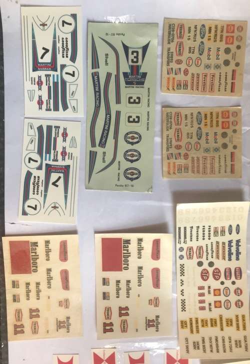 Scalextric Waterslide decals