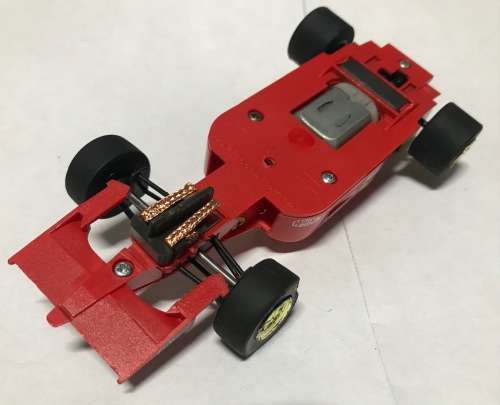 Scalextric Ferrari 643 No 27 Black and yellow front wings