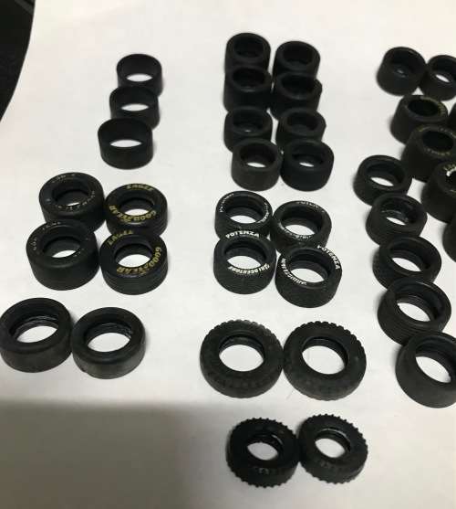 Scalextric tyre scrapyard