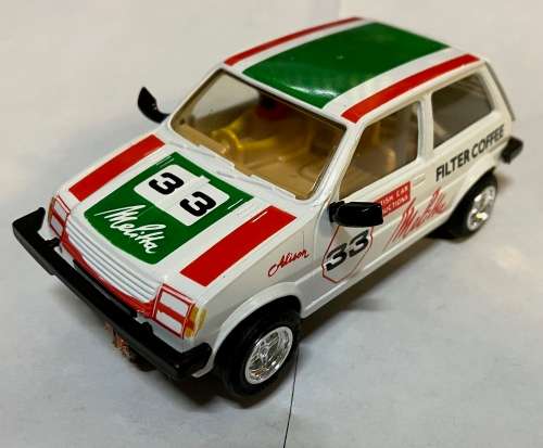 Scalextric MG Metro - RARE RARE Melitta Coffee livery with opening hatch
