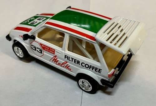 Scalextric MG Metro - RARE RARE Melitta Coffee livery with opening hatch