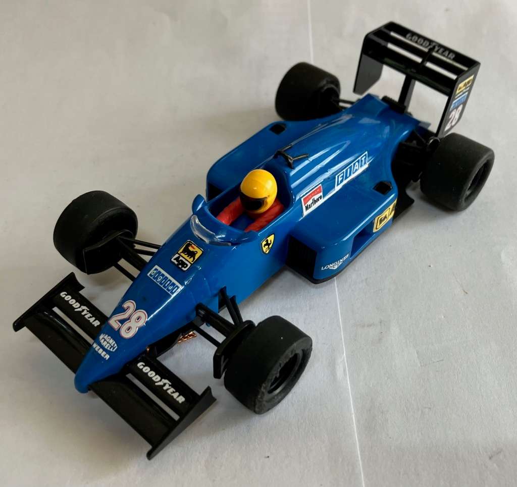CHRISTMAS IN JUNE - Spanish Scalextric Ferrari F1/87 - BLUE