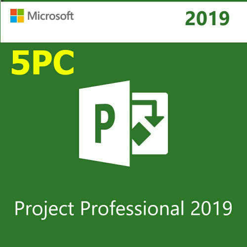 5PC Microsoft Project Professional 2019 License Key With Download (ESD)