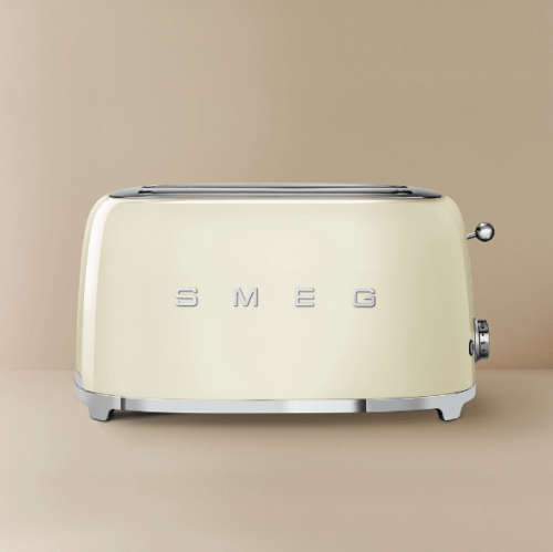 Smeg 50s Retro Style 4-Slice Toaster Cream TSF02CREU