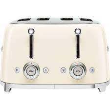 Smeg 50s Retro Style 4-Slice Toaster Cream TSF02CREU