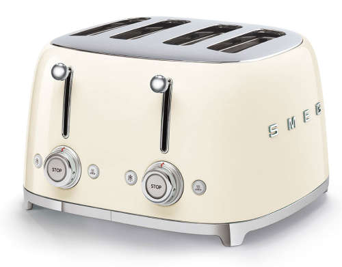Smeg 50s Retro Style 4-Slice Toaster Cream TSF02CREU