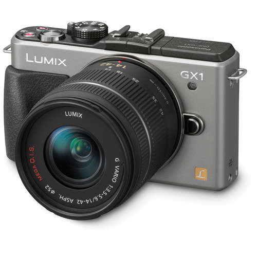 Panasonic LUMIX DMC-GX1  with G VARIO 14-42mm Lens Kit (Silver)