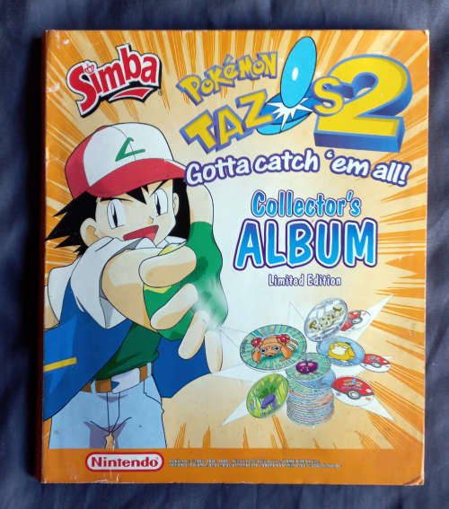 Complete Pokemon Tazos 2 Album and Tazos