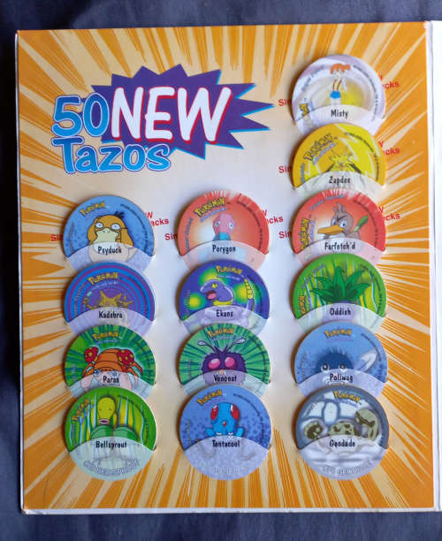 Complete Pokemon Tazos 2 Album and Tazos