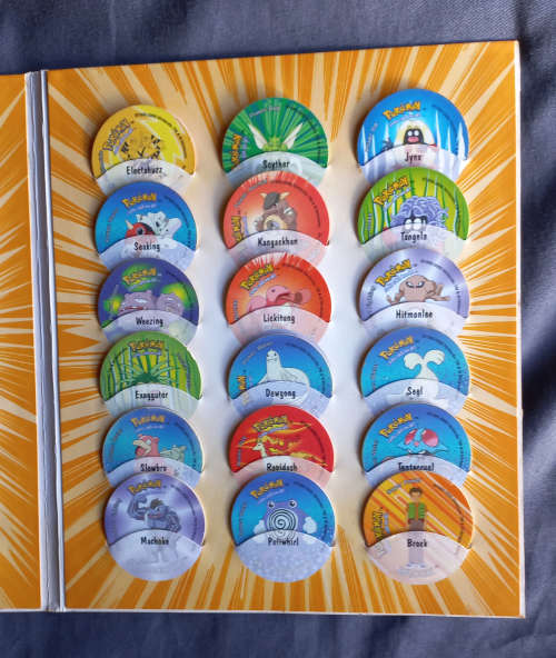 Complete Pokemon Tazos 2 Album and Tazos